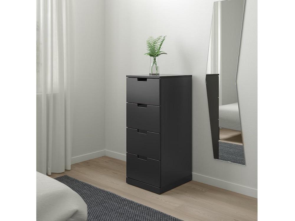 Комод Нордли 28 black ИКЕА (IKEA) изображение товара