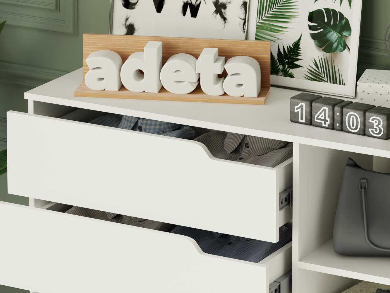 Комод Нордли 18 white ИКЕА (IKEA) изображение товара