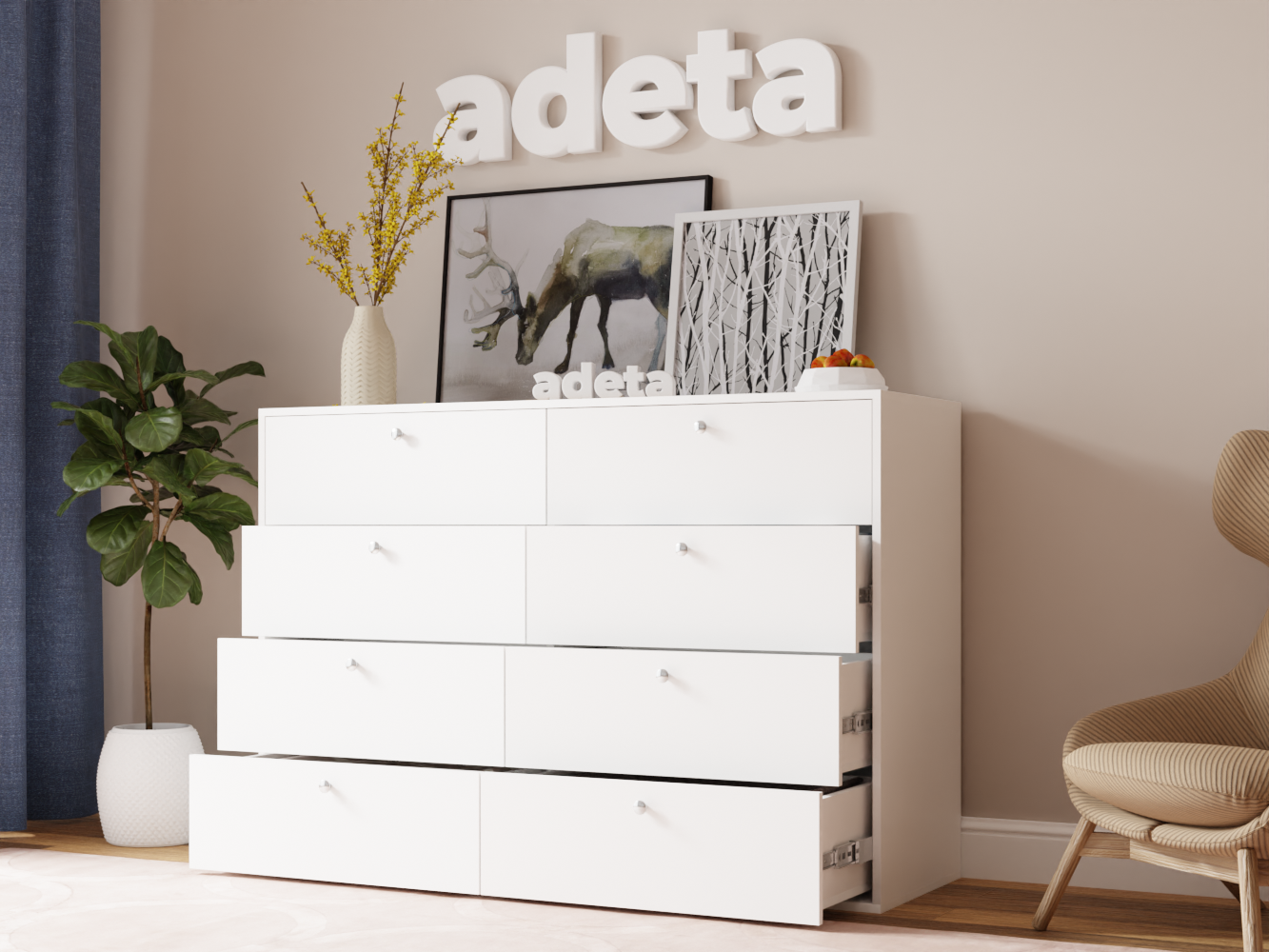 Комод Каллакс 17 white ИКЕА (IKEA) изображение товара