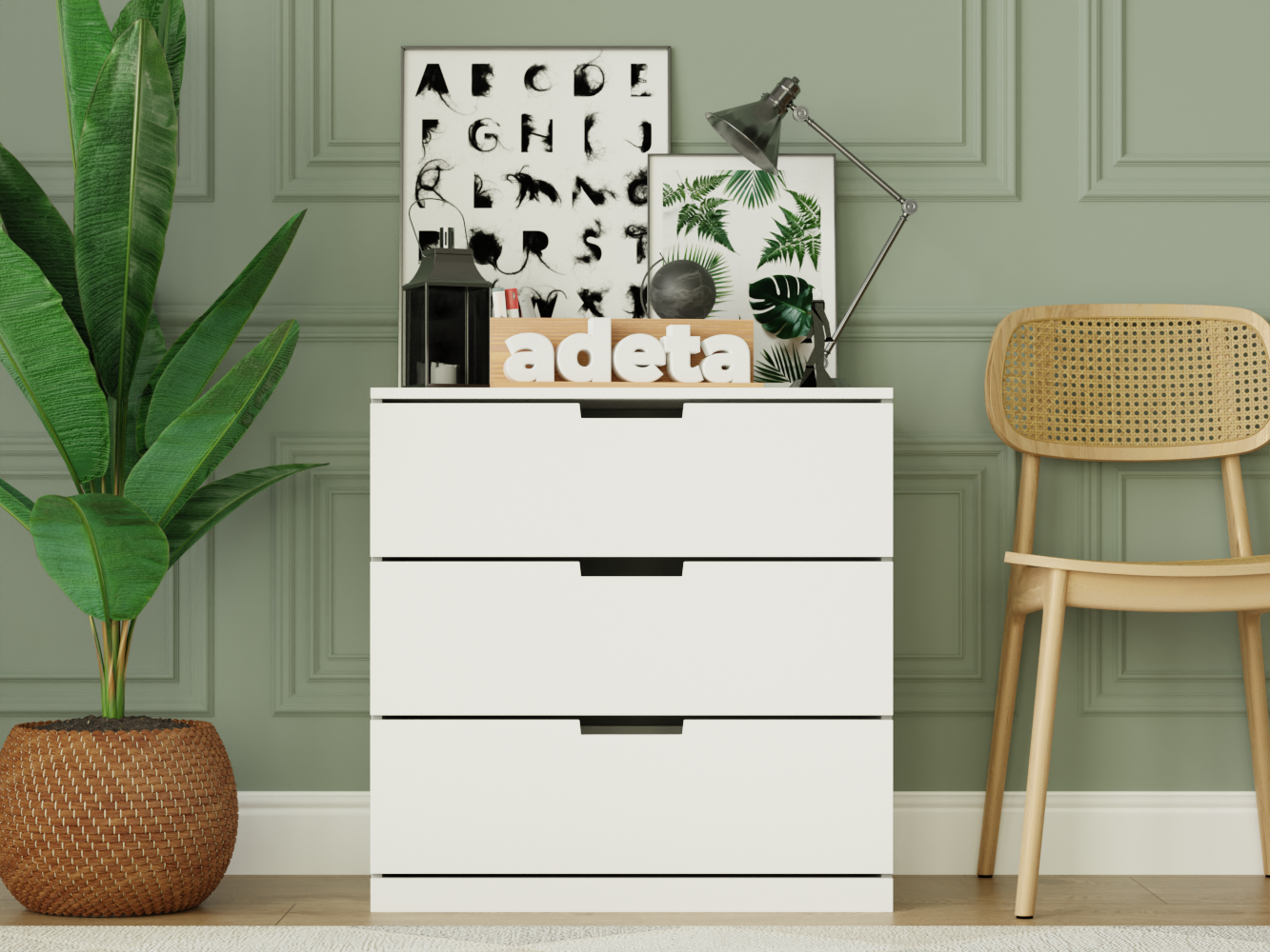 Комод Нордли 21 white ИКЕА (IKEA) изображение товара